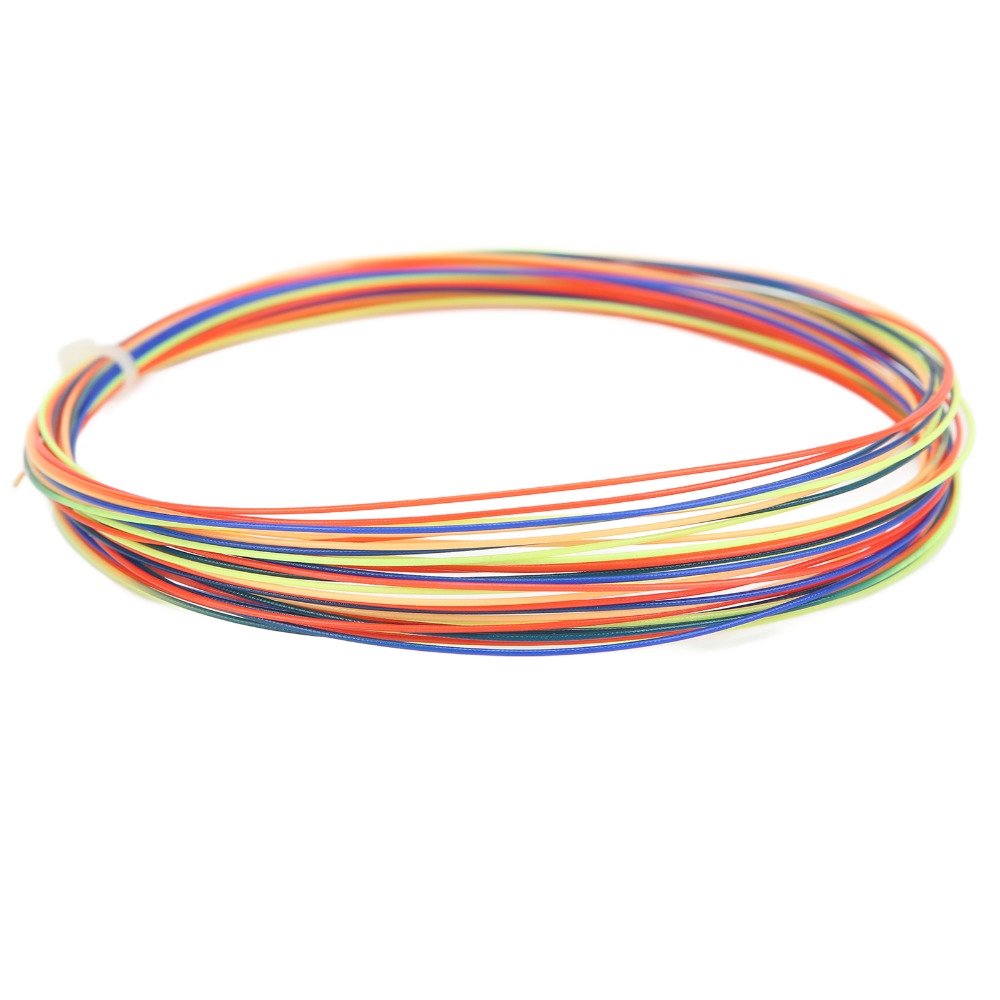 Badminton Materi - 22-32lbs Badminton-Saiten Regenbogen-Nylon Ersatz-Badmintonsaiten Langlebiges Material