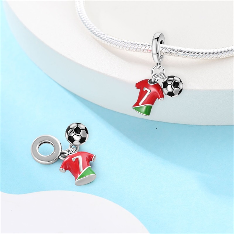 Modisches 925er Silber-Fußball – Badminton Materi Bewertung und Preis